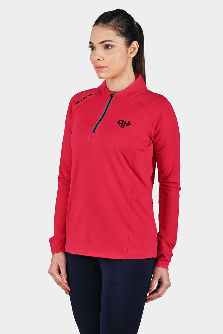 High Neck Pink Polo Jacket Online India