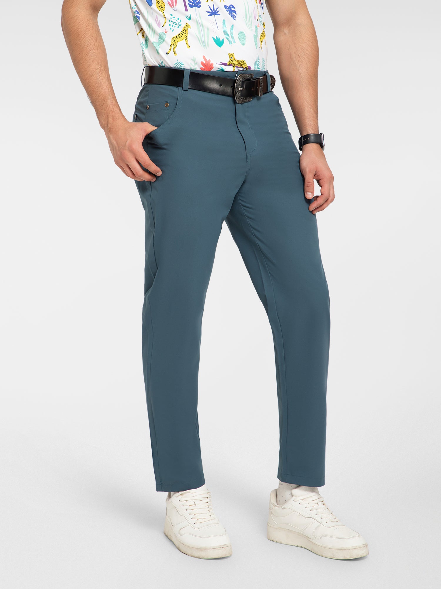 Men Golf Trousers WW500 Grey