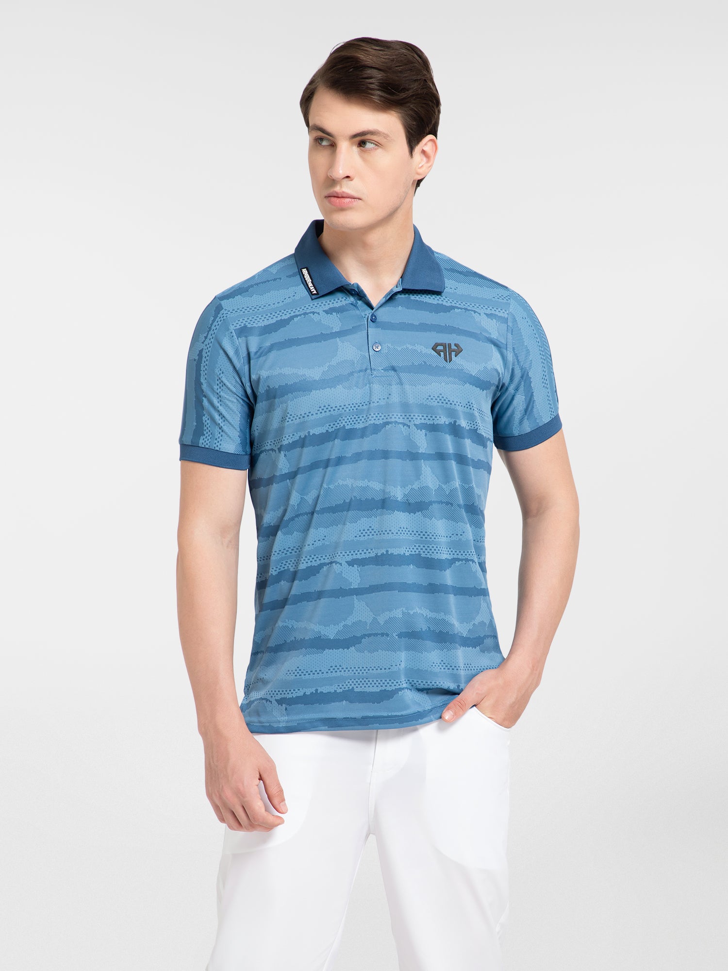 AH Blue Camo - Polo – ARMOUR HEAVY