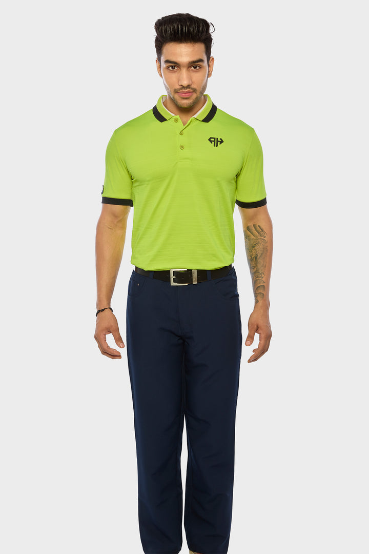 Buy Lime Green Performance Polo Tshirts online in India