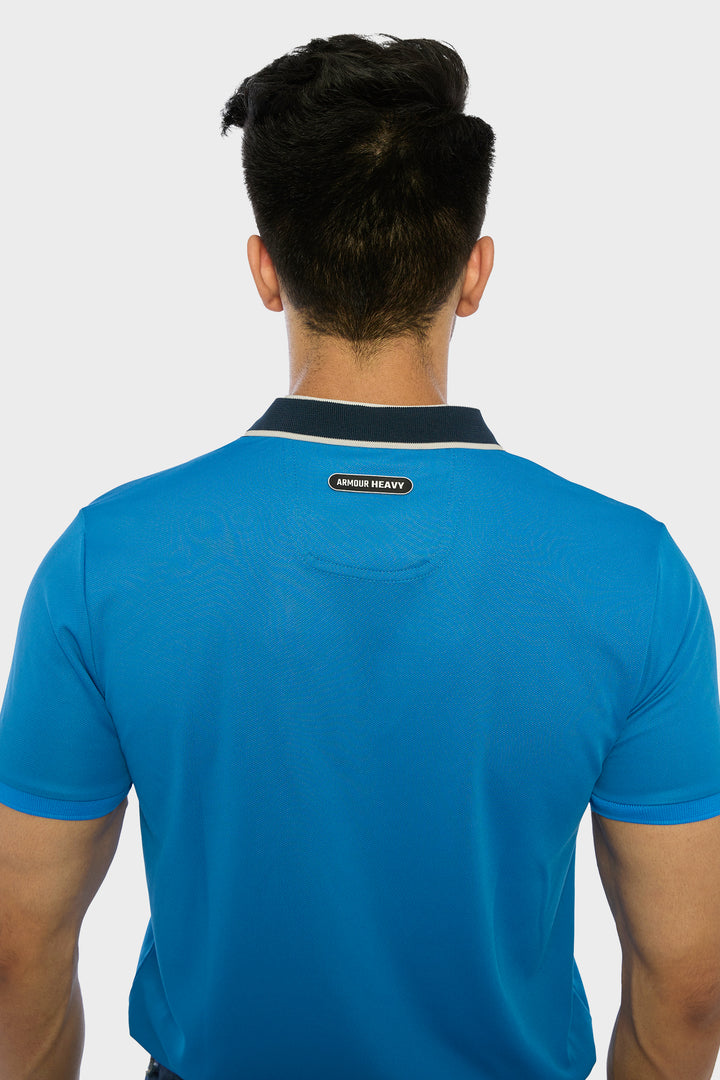 Buy Blue Performance Polo Shirt by Armour Heavy