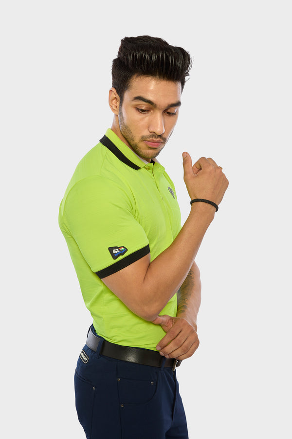 Lime Green Performance Polo T-shirt - Armour Heavy