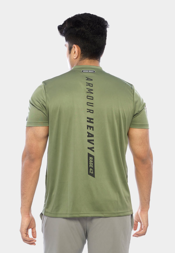 Buy Military Tactical Green Performance Crew Neck Tshirt for Men