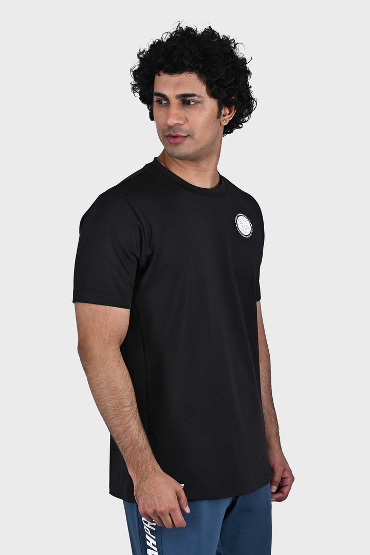 Black Pro Crew Neck Tshirt by Armour Heavy