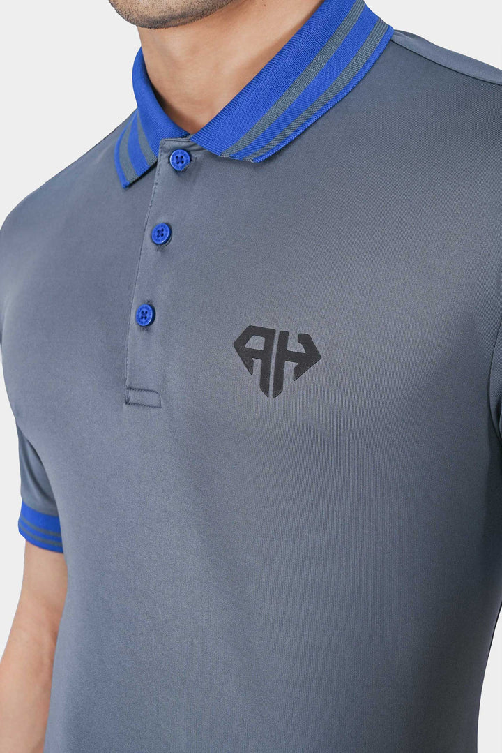 Heavy Grey Classic Polo T Shirt for Men
