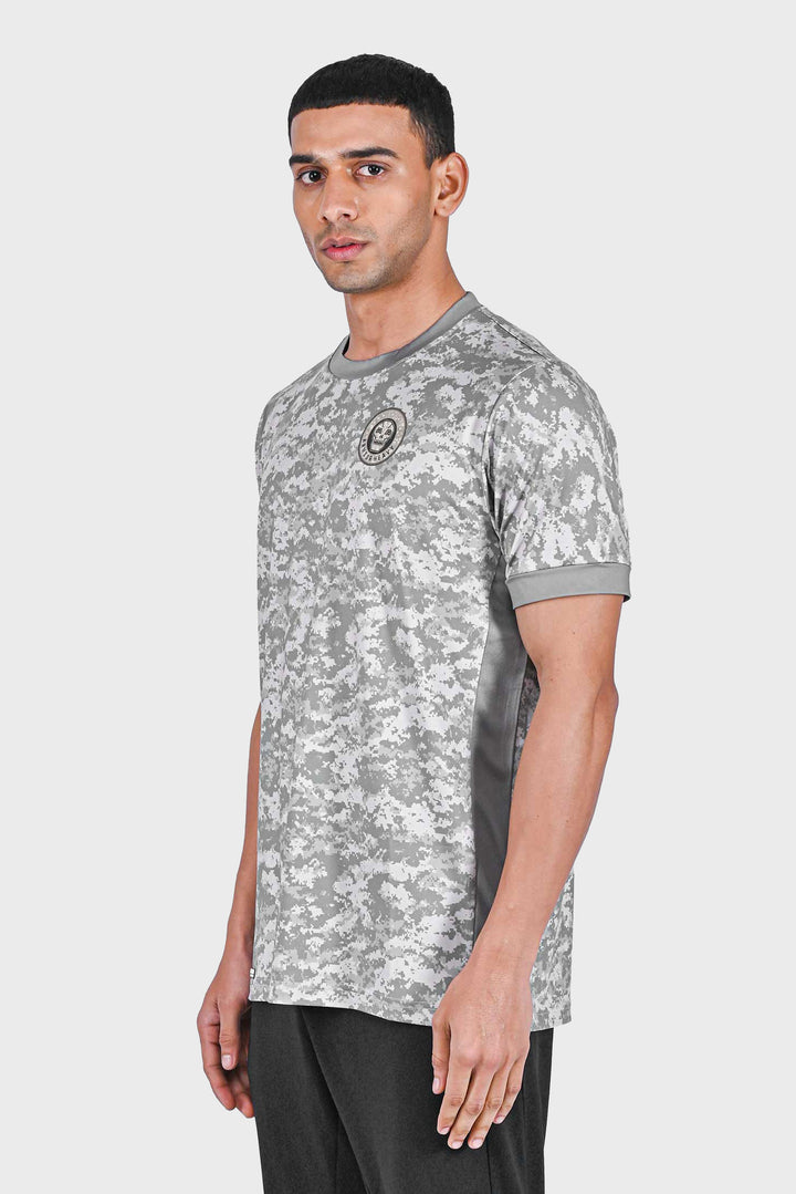 Buy Geometric Camo Crew Neck Tshirt for Men by AH