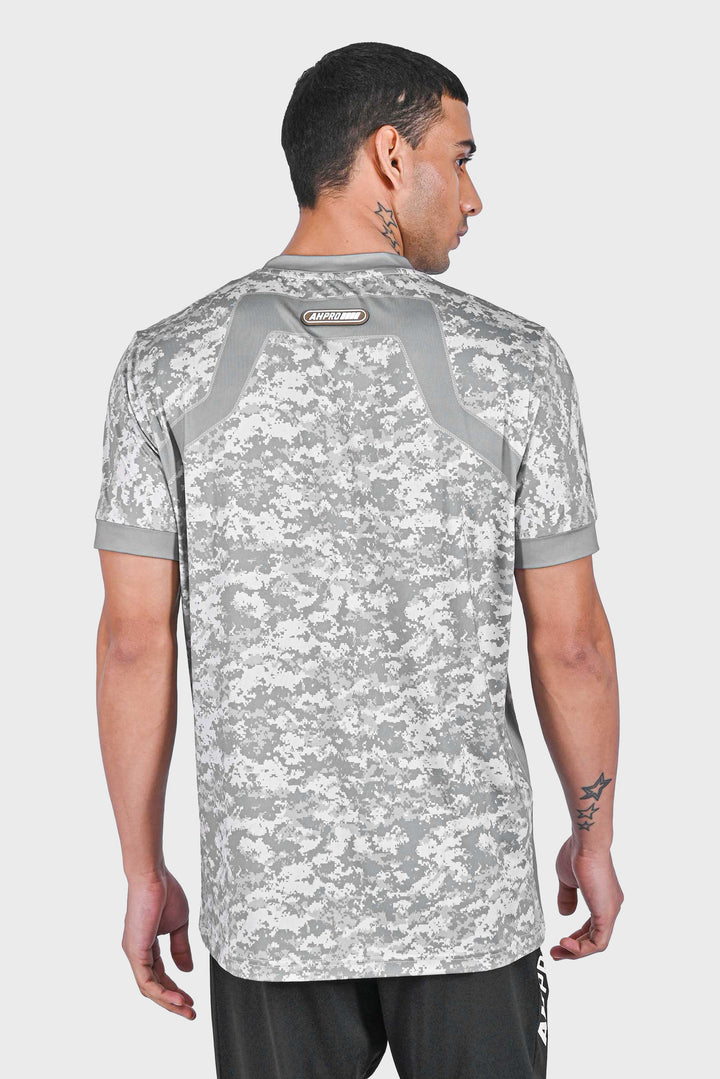 Geometric Camo Crew Neck Tshirt by Armour Heavy