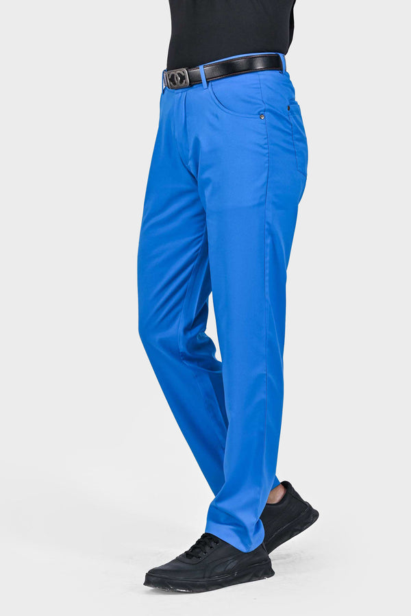 Scuba Blue Stretch Golf Pants for Men