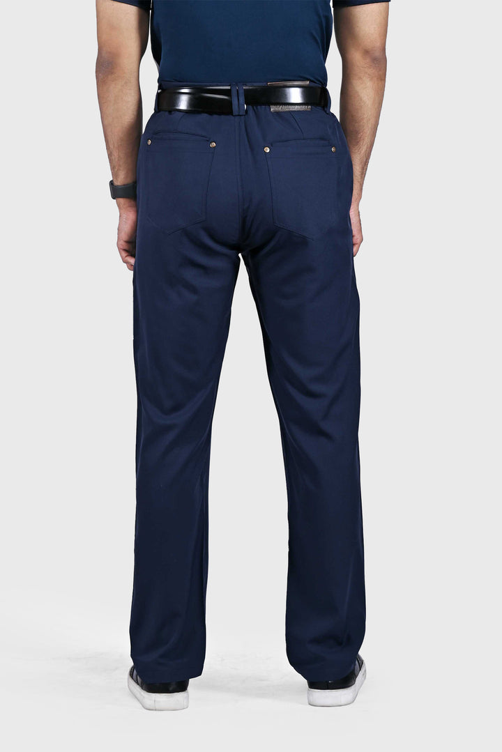 Navy Blue Stretch Golf Pants for Men