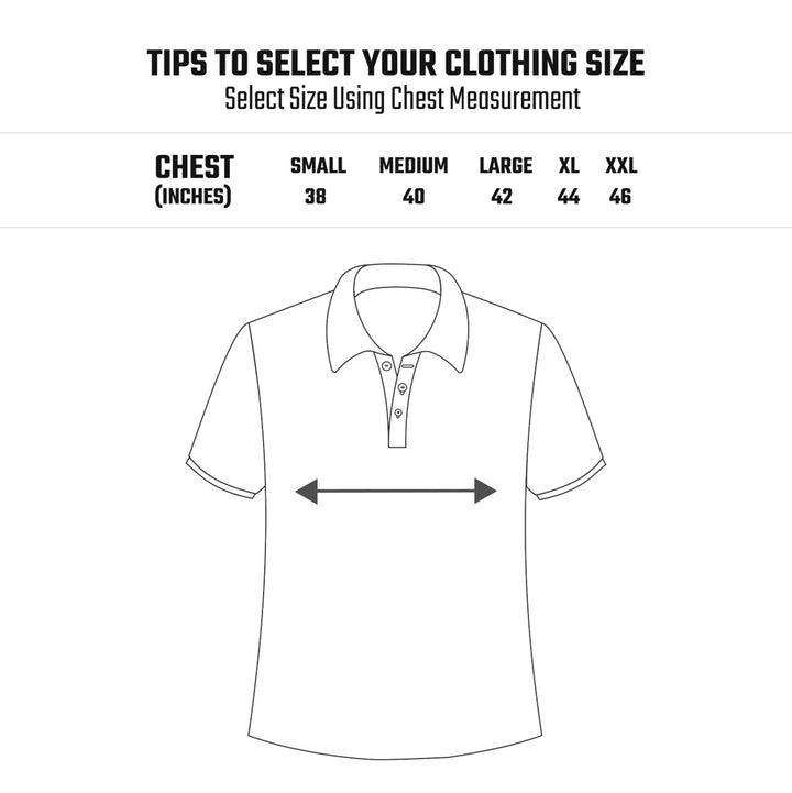 Men's White Camo Performance Polo Shirt (Size Chart)
